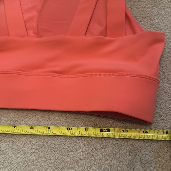 Jockey Orange Pink Fitted Crop Sports Bra NWOT - Picture 7 of 7